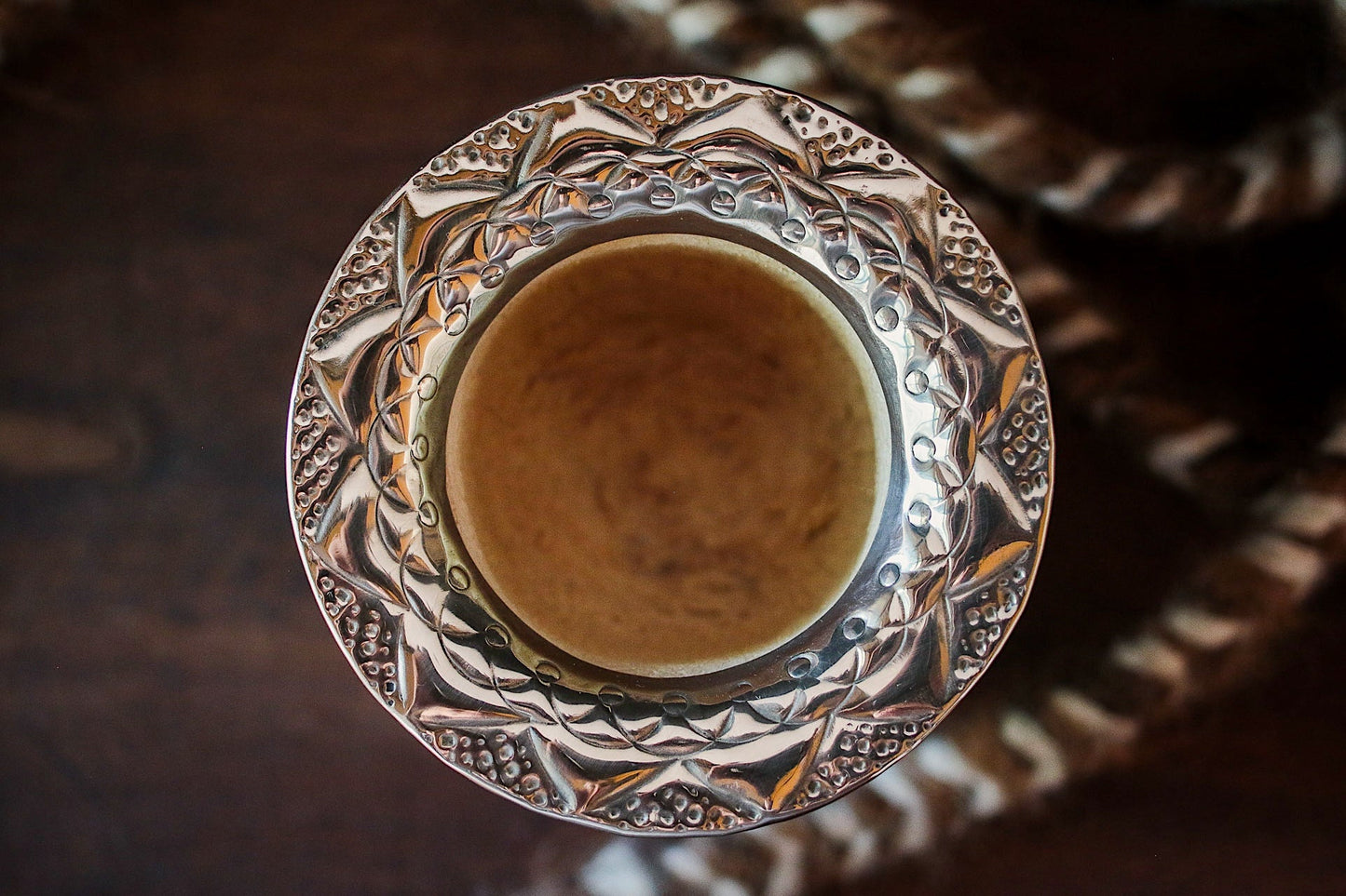 Imperial Cuero y Bronce con Escudo, Matepa y Bombilla
