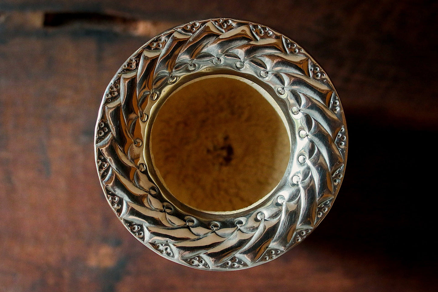 Imperial Cuero y Bronce con Escudo, Matepa y Bombilla