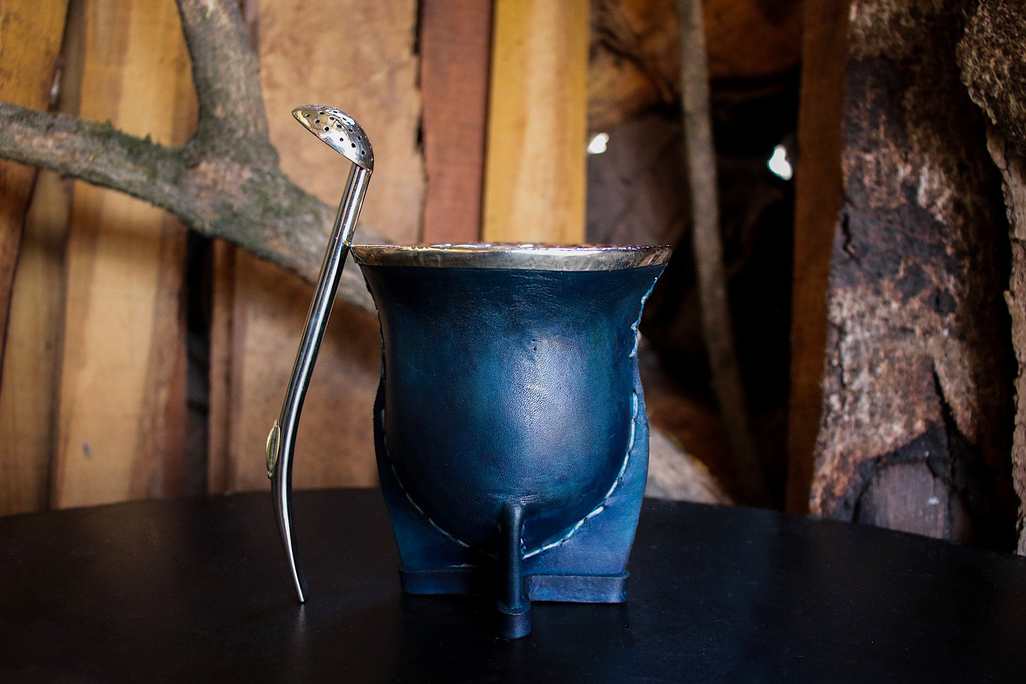 Mate de Cuero y Alpaca