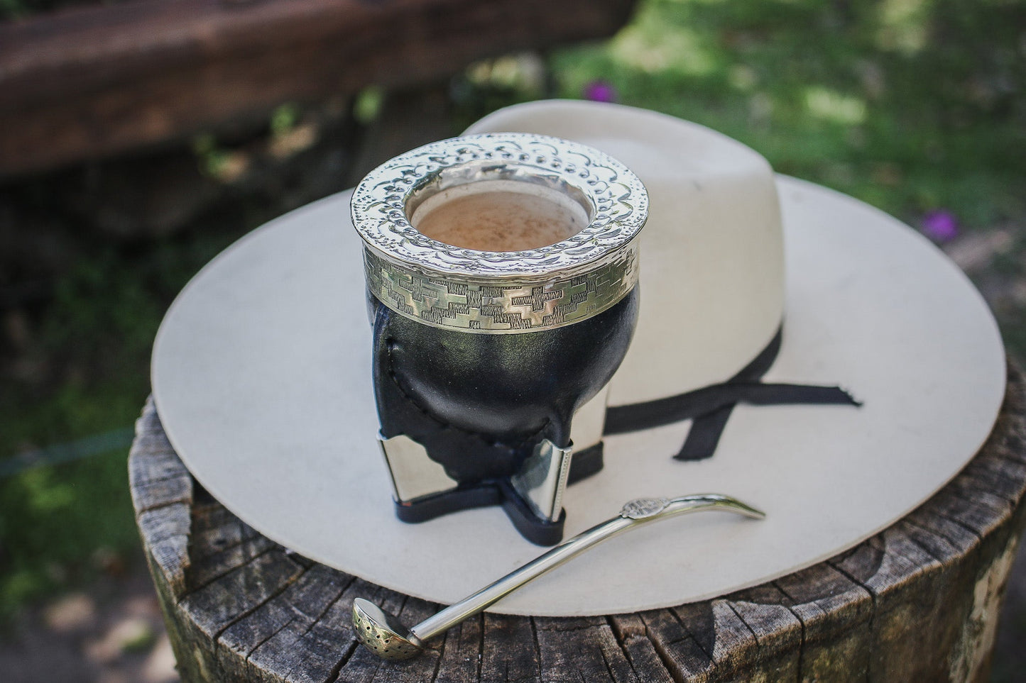 Mate Imperial de Cuero y Alpaca