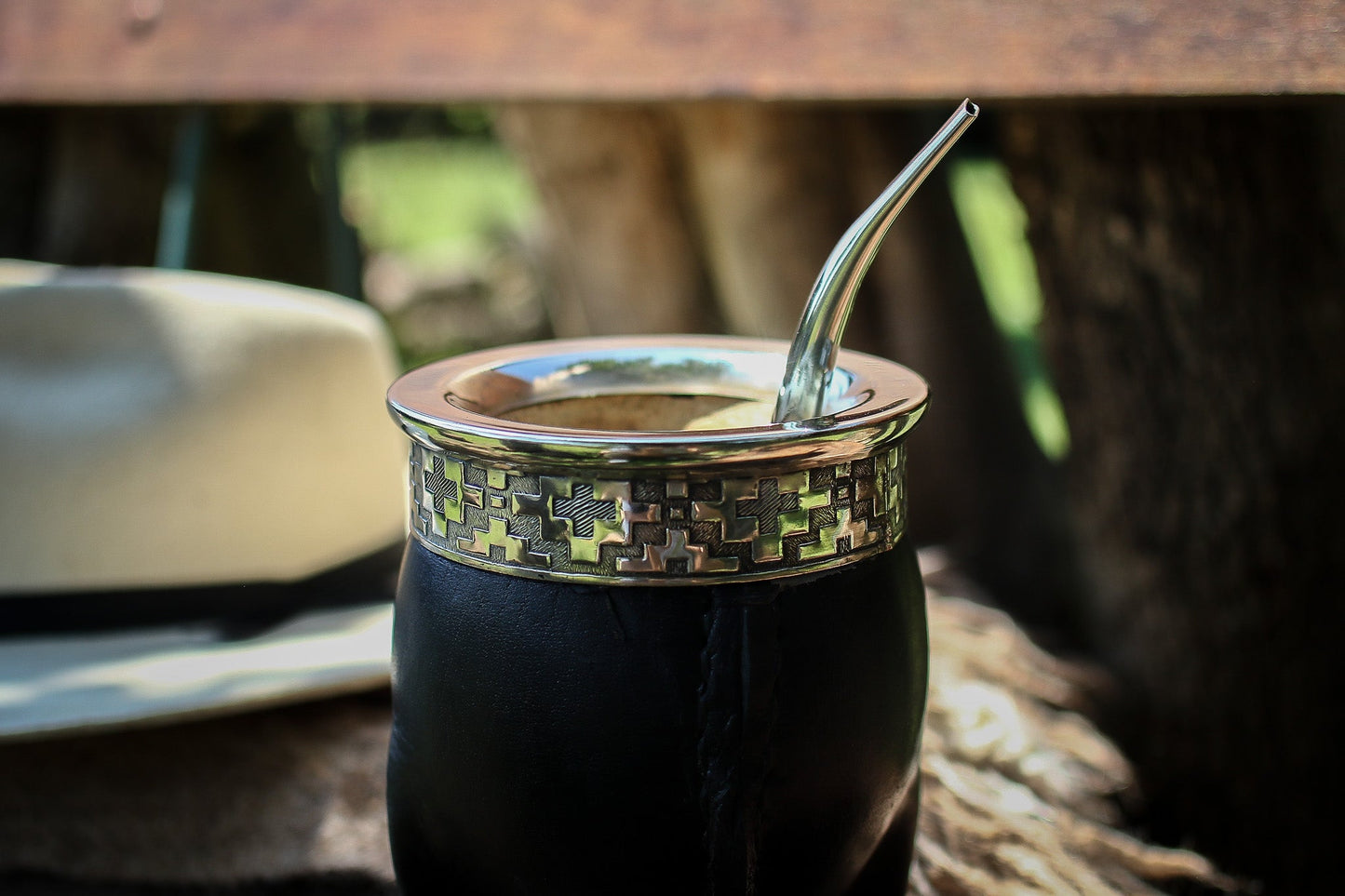 Mate Imperial de Cuero y Alpaca