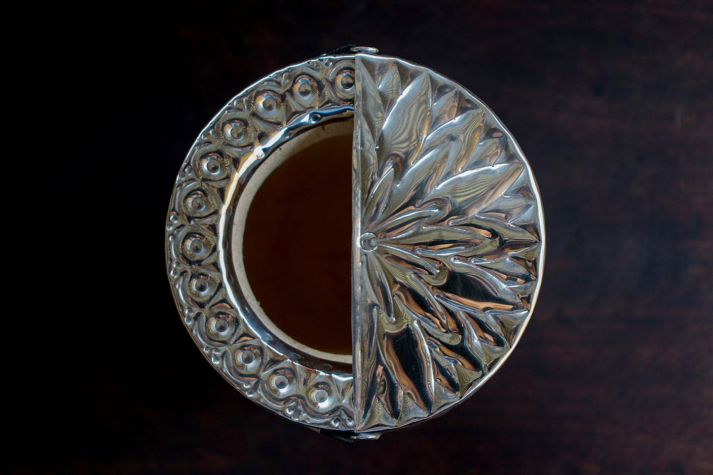 Imperial Cuero y Alpaca con Escudo de Bronce y Matepa