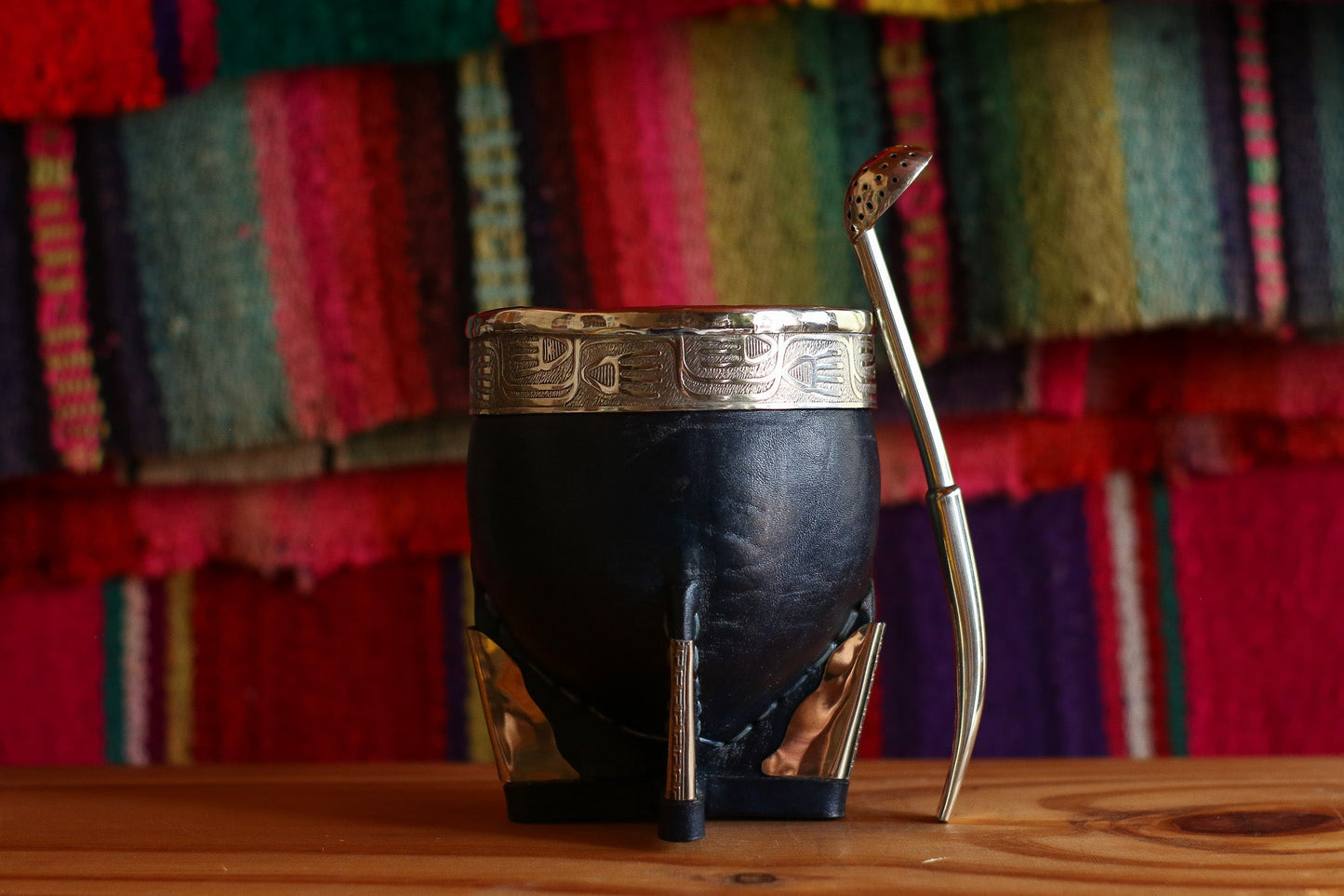 Mate Imperial Cuero y Bombilla Alpaca