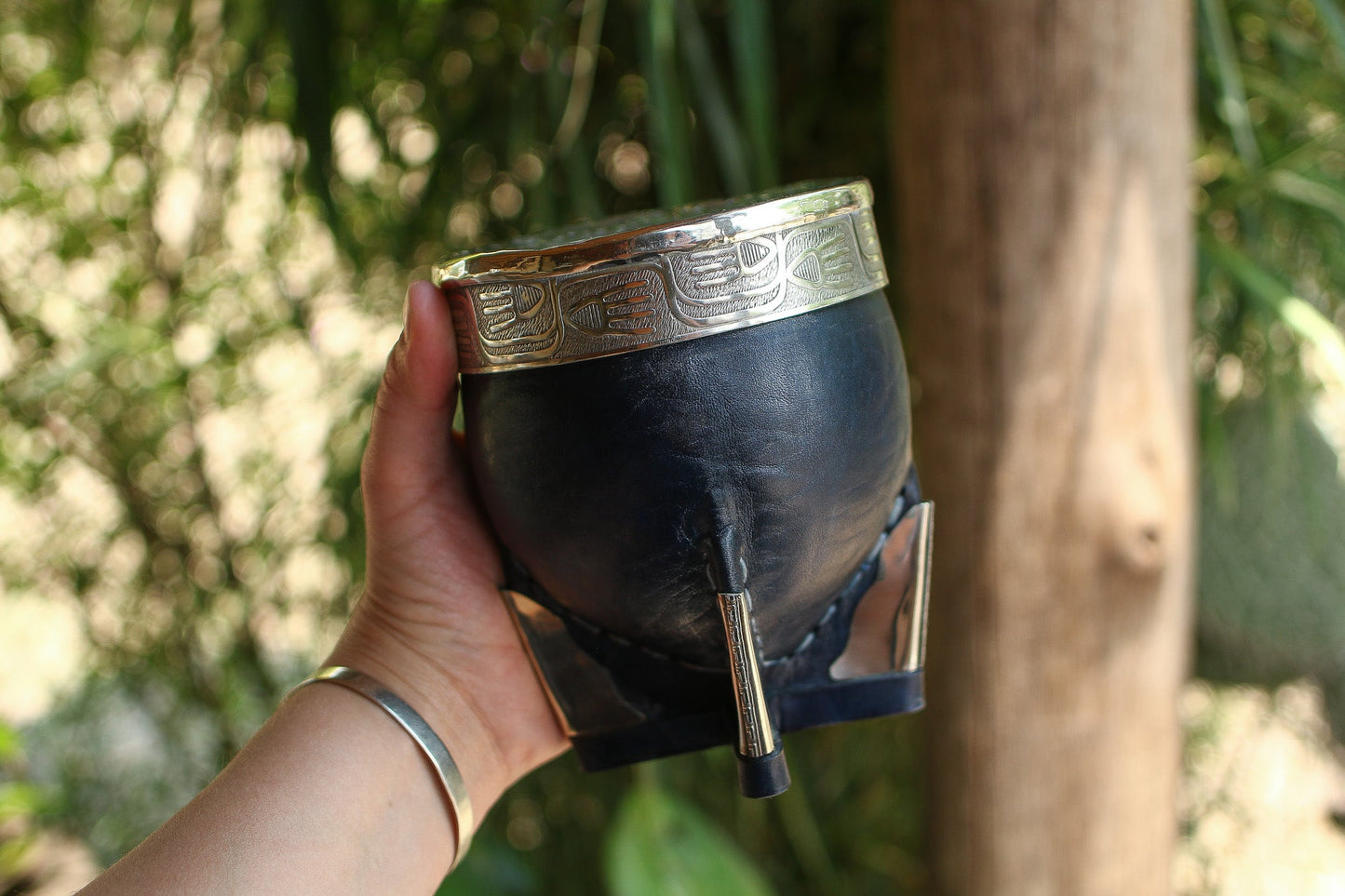 Mate Imperial Cuero y Bombilla Alpaca