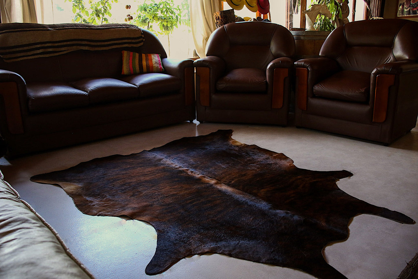 Alfombra "Algarrobo" de Cuero Natural