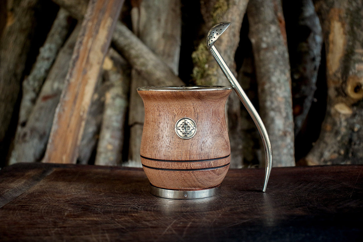 Mate de Algarrobo con Bombilla