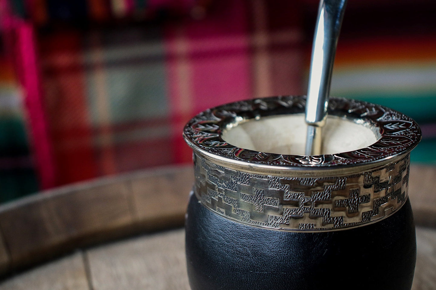 Imperial Cuero y Alpaca con Bombilla