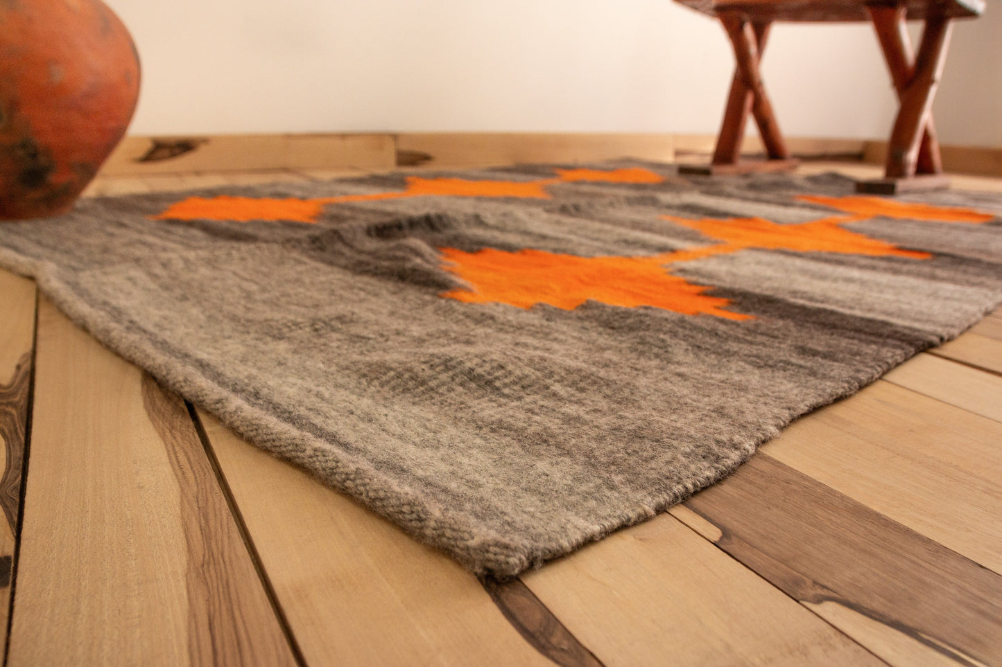 Alfombra "Yista" de Llama Hecha en Telar