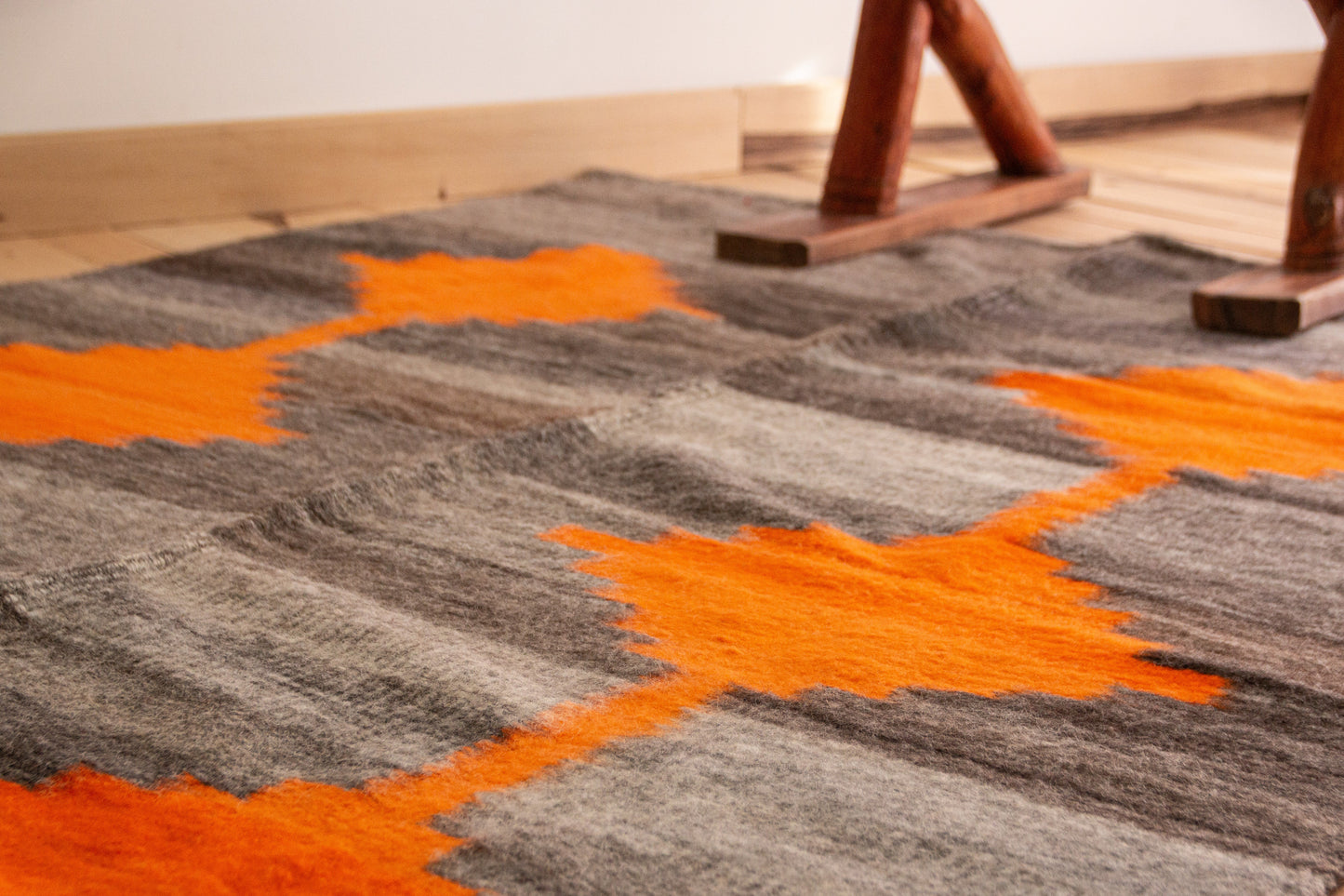 Alfombra "Yista" de Llama Hecha en Telar