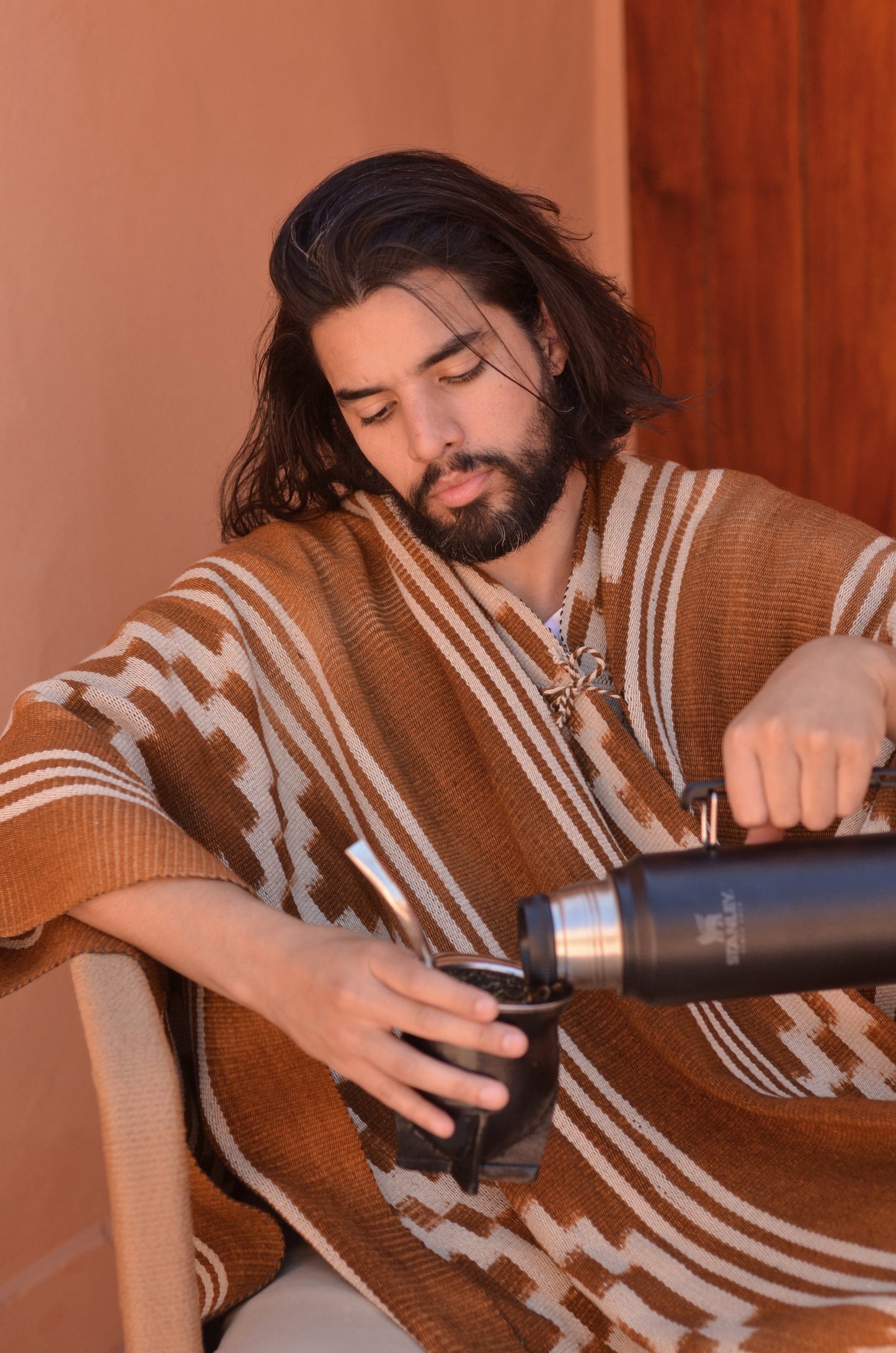 Poncho "De Lamadrid" Obra en Telar Criollo