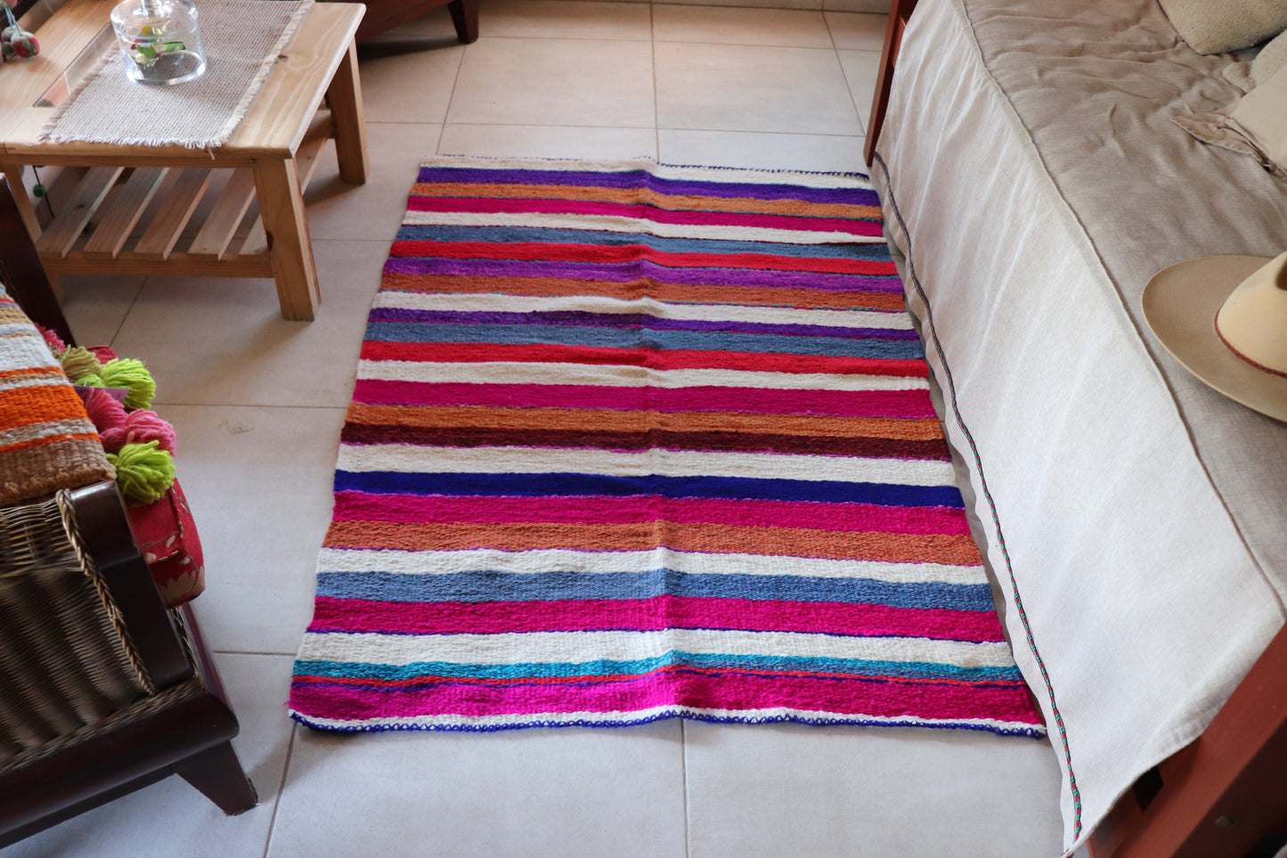 Alfombra de Oveja hecho en Telar