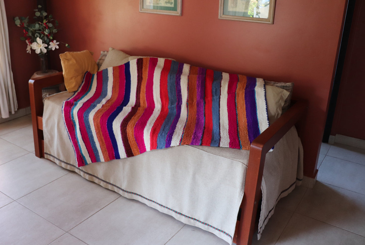Alfombra de Oveja hecho en Telar