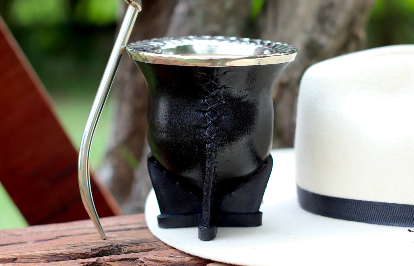 Mate de Cuero y Alpaca