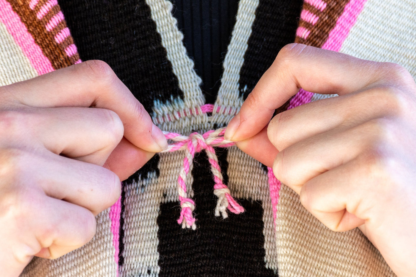 Poncho "Cayetana" Obra en Telar Criollo