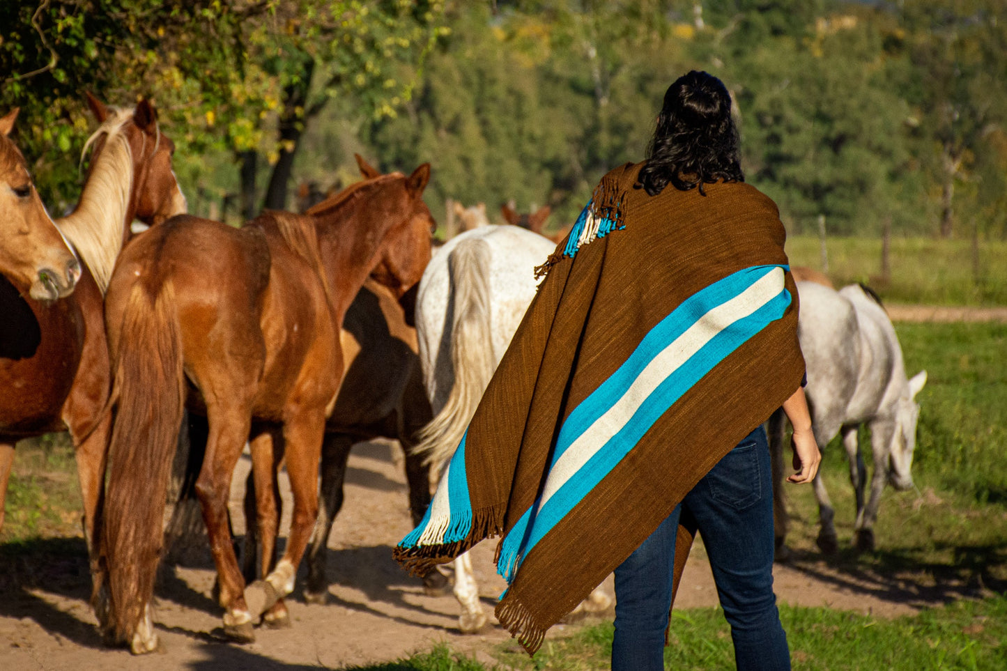 Poncho "Ayacucho" Telar Criollo Artesanal