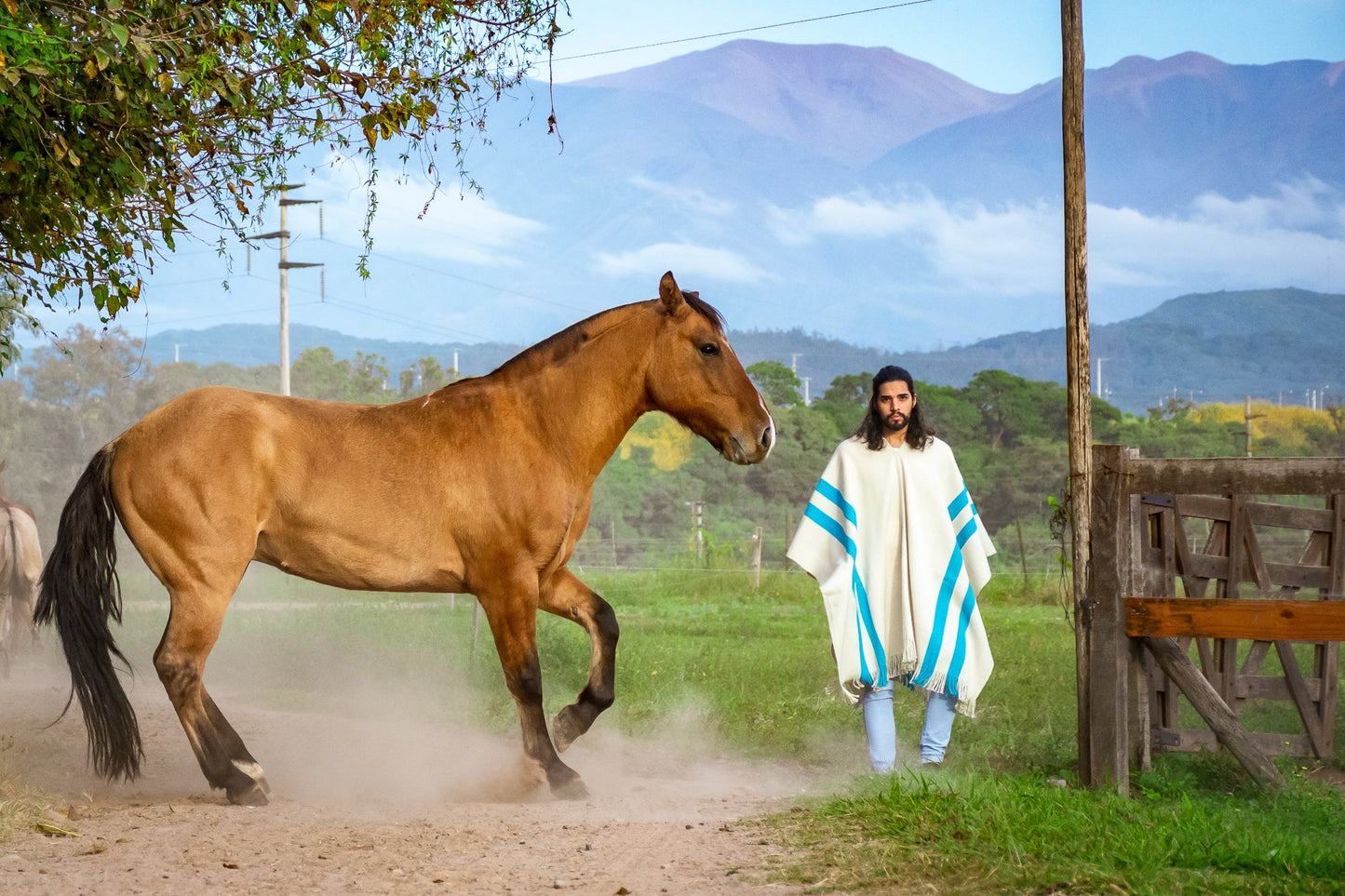 Poncho "San Martin" Obra en Telar Criollo