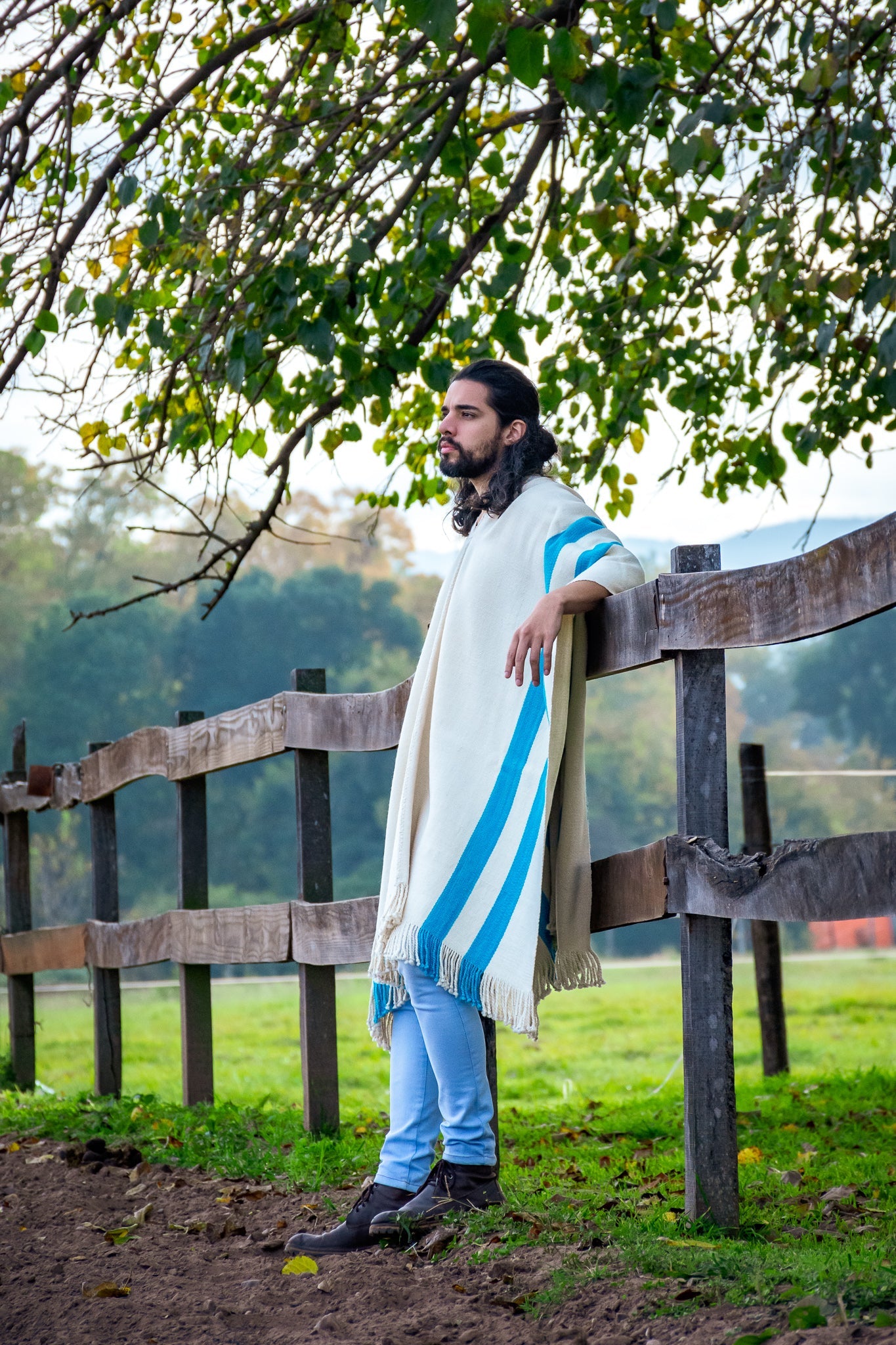 Poncho "San Martin" Obra en Telar Criollo