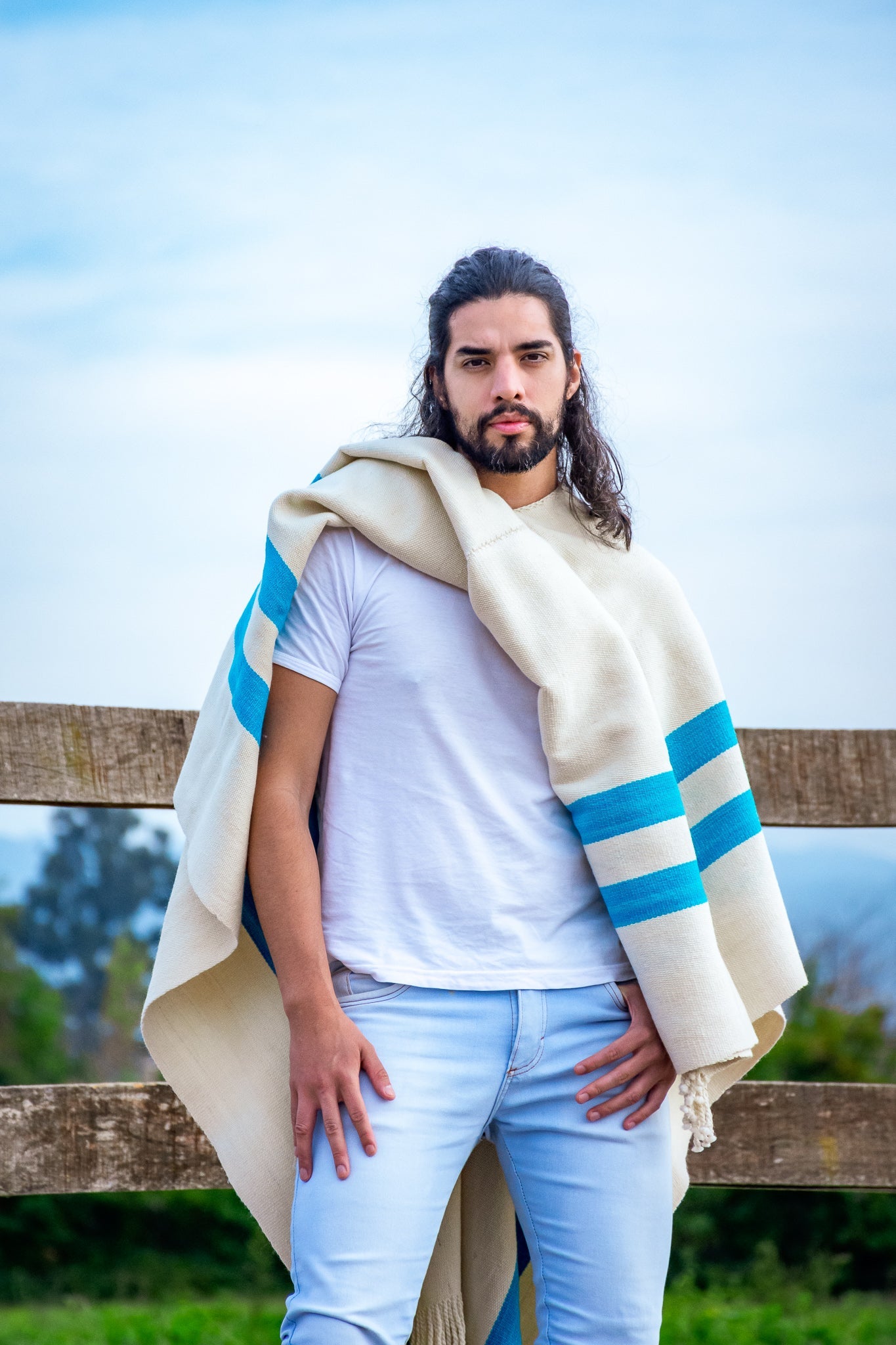Poncho "San Martin" Obra en Telar Criollo
