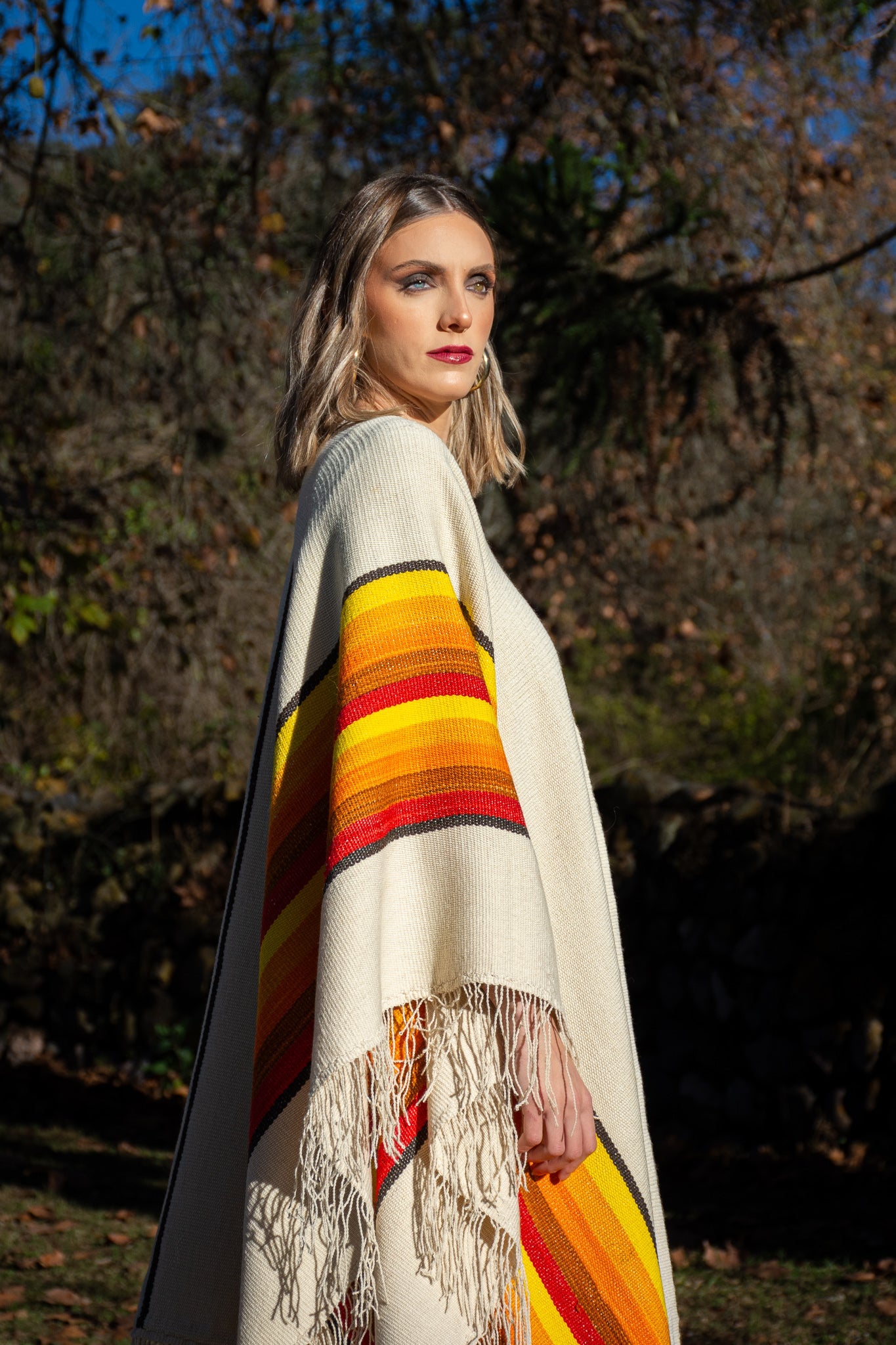 Poncho "Guaymallen" Obra en Telar Criollo