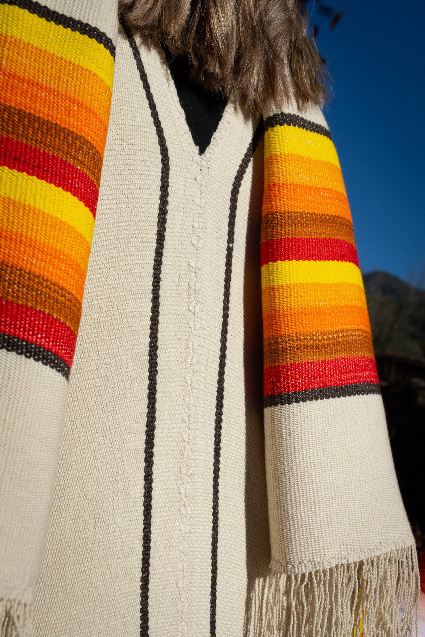 Poncho "Guaymallen" Obra en Telar Criollo
