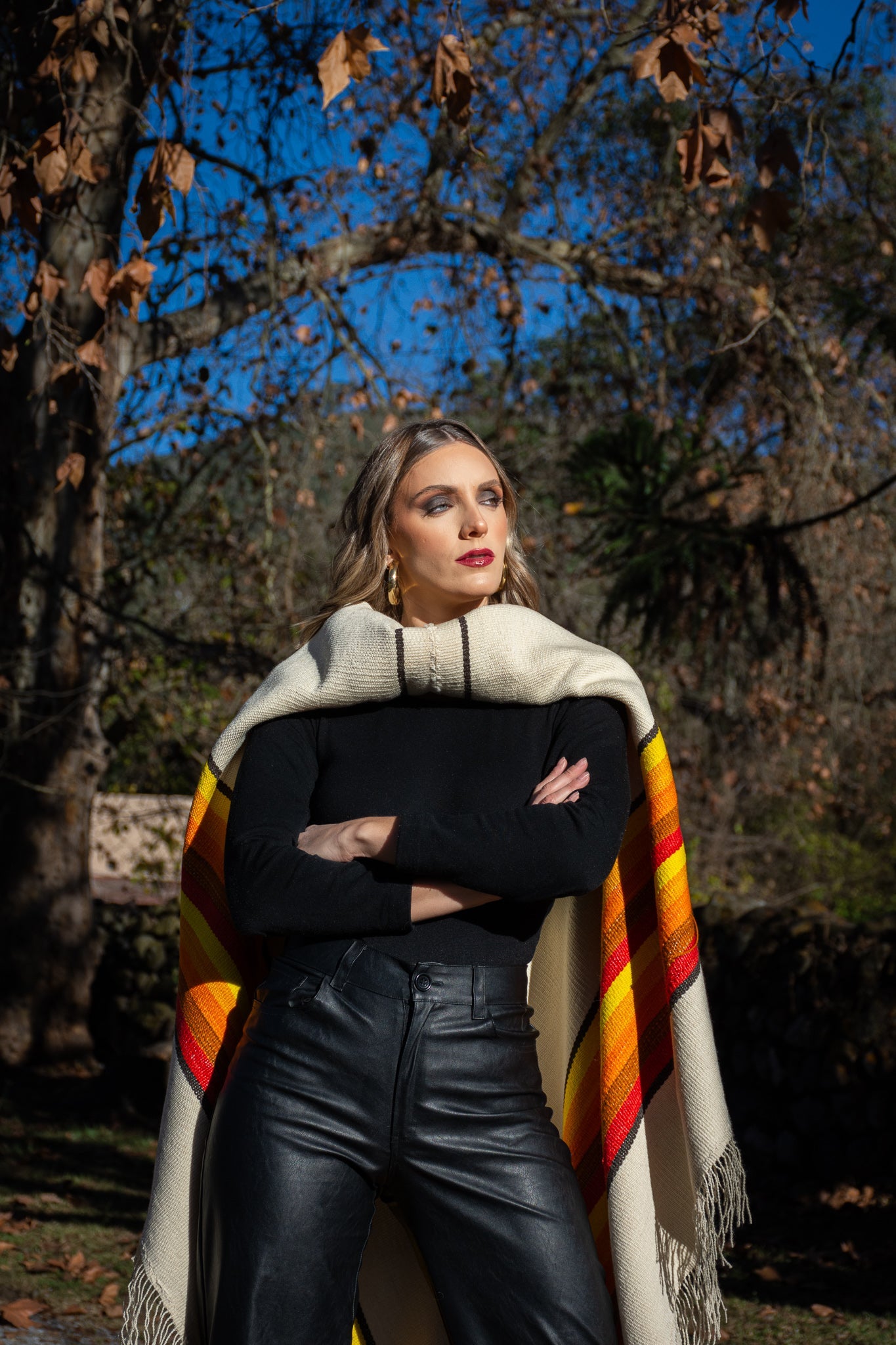 Poncho "Guaymallen" Obra en Telar Criollo