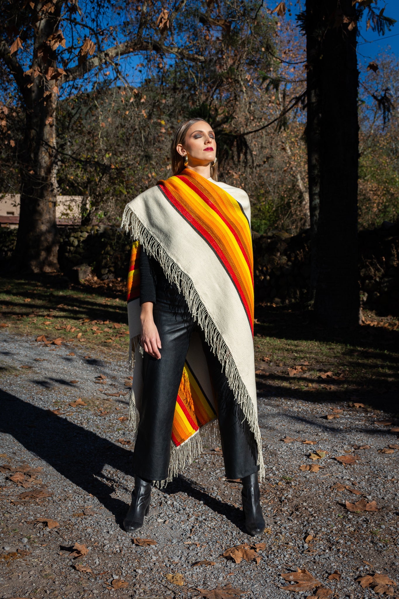 Poncho "Guaymallen" Obra en Telar Criollo