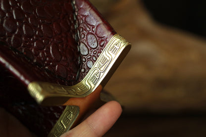 Imperial Cuero y Bronce con Escudo, Matepa y Bombilla