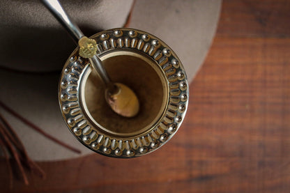 Imperial Cuero y Alpaca con Bombilla