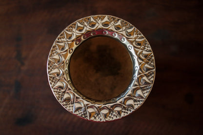 Imperial Cuero y Bronce con Escudo, Matepa y Bombilla