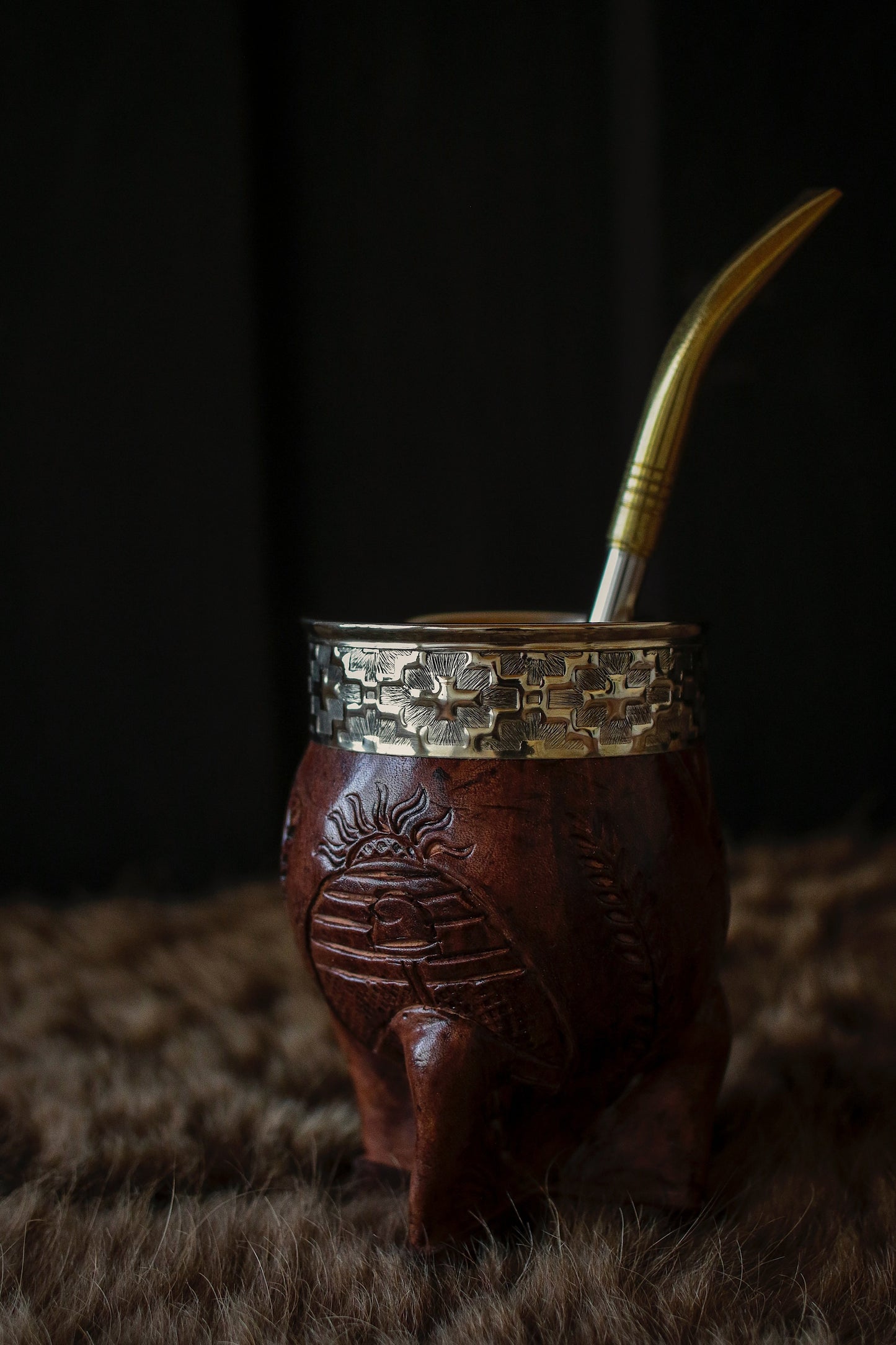 Imperial Cuero y Alpaca con Bombillón