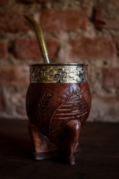 Imperial Cuero y Alpaca con Bombillón