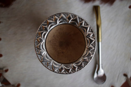 Imperial Cuero y Bronce con Escudo, Matepa y Bombilla