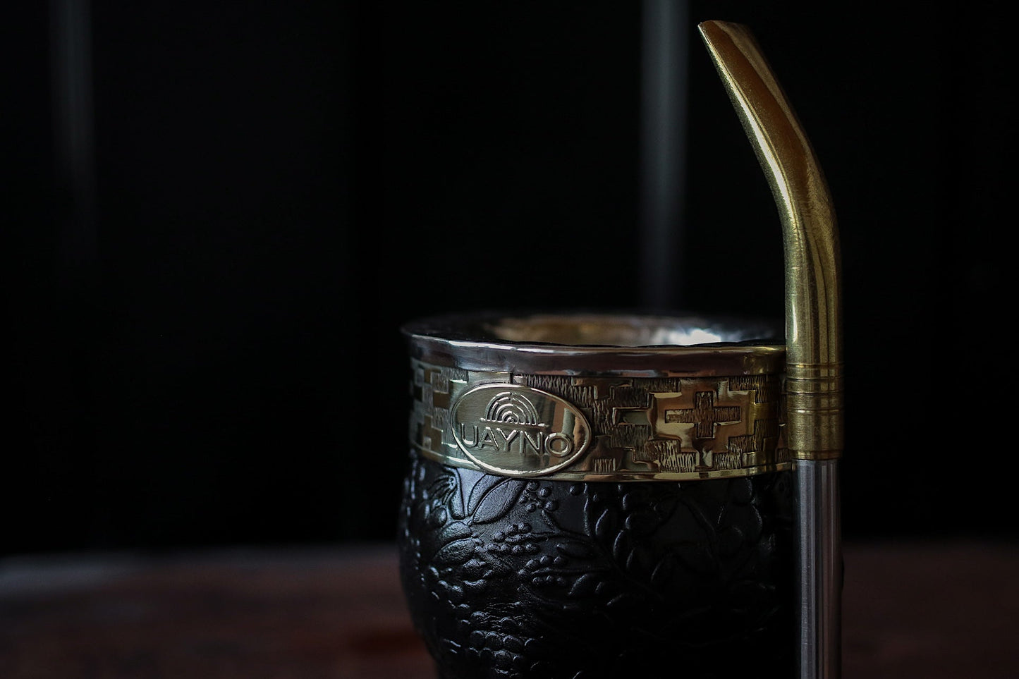 Mate Imperial de Cuero y Bronce con Bombillón