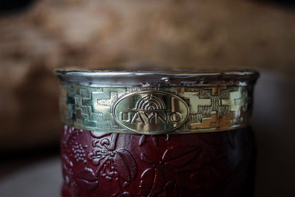 Mate Imperial de Cuero y Bronce con Bombillón