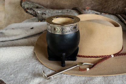 Imperial Cuero y Alpaca con Bombilla