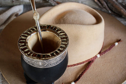 Imperial Cuero y Alpaca con Bombilla