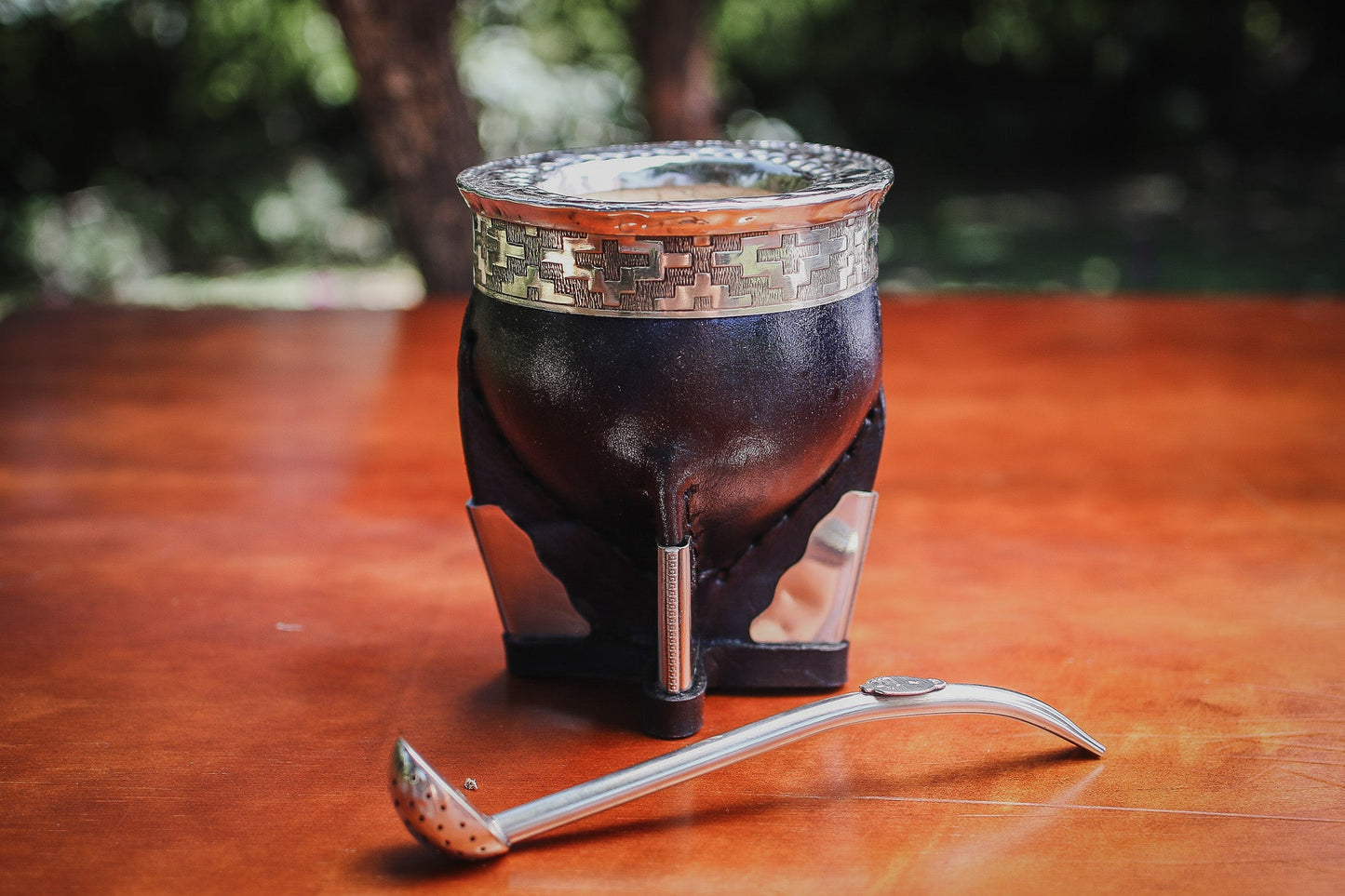 Mate Imperial de Cuero y Alpaca