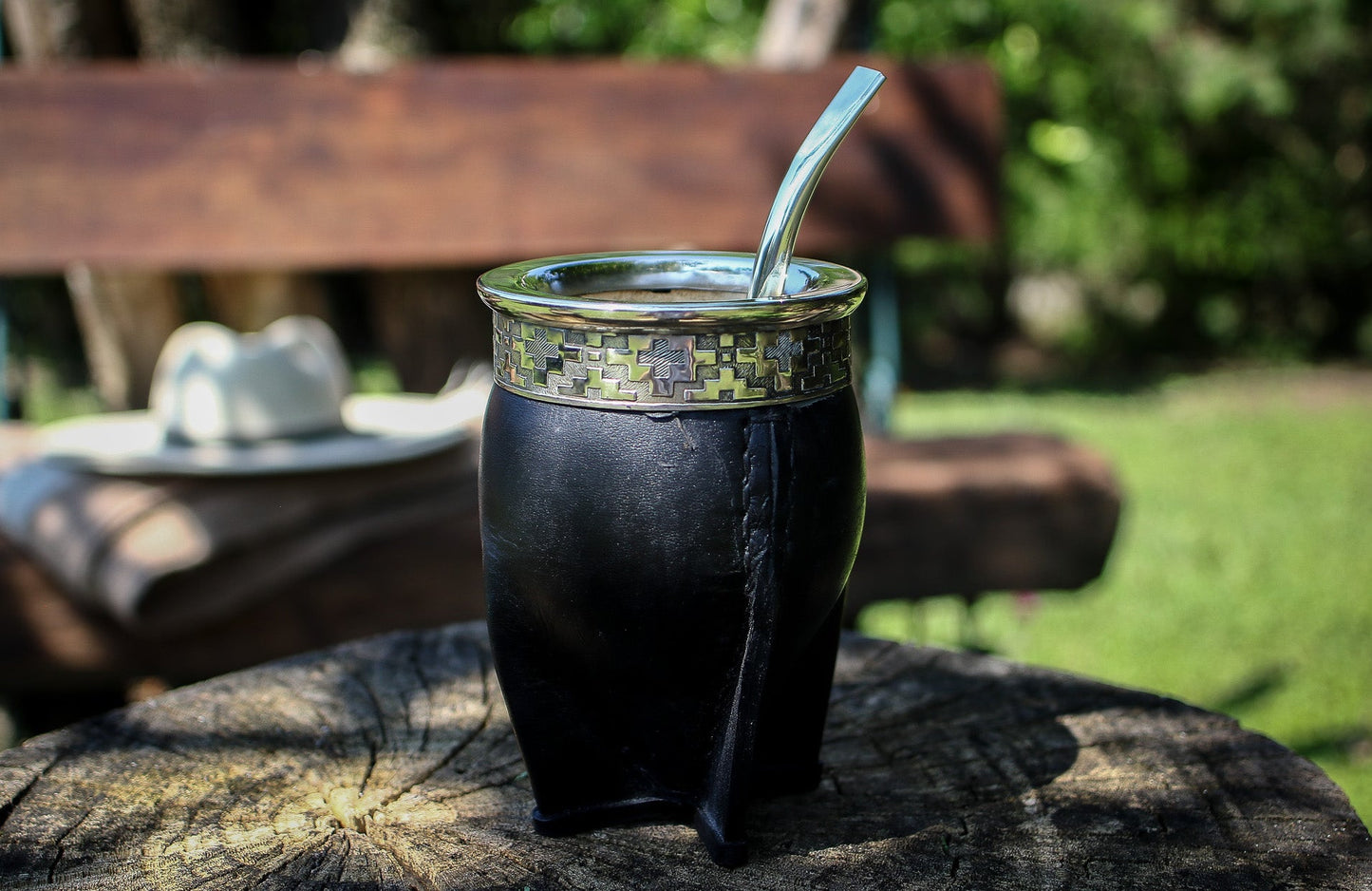 Mate Imperial de Cuero y Alpaca
