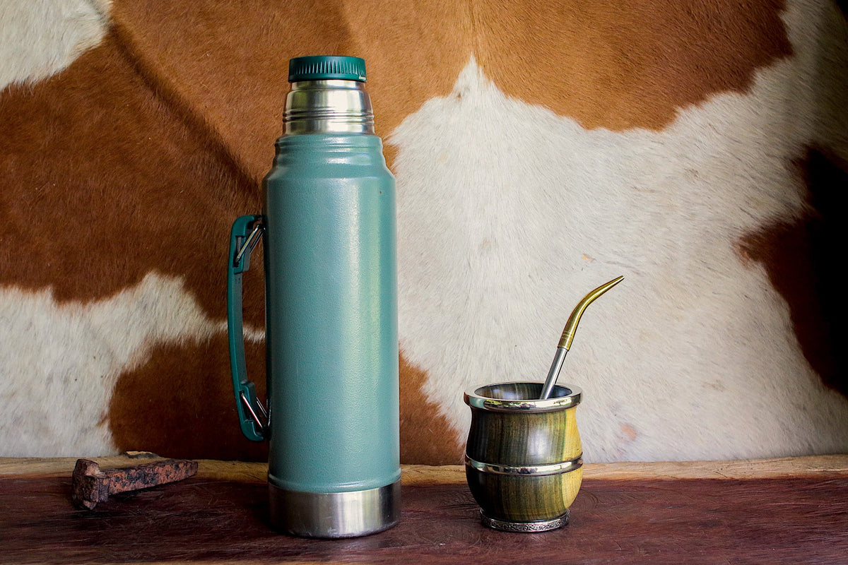 Mate de Palo Santo y Alpaca con Bombillon