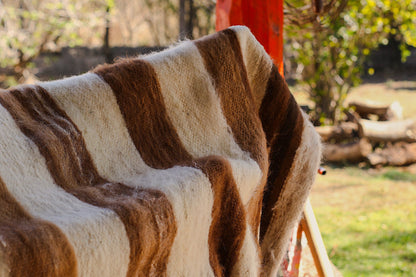 Alfombra Lana de Llama Hecha en Telar