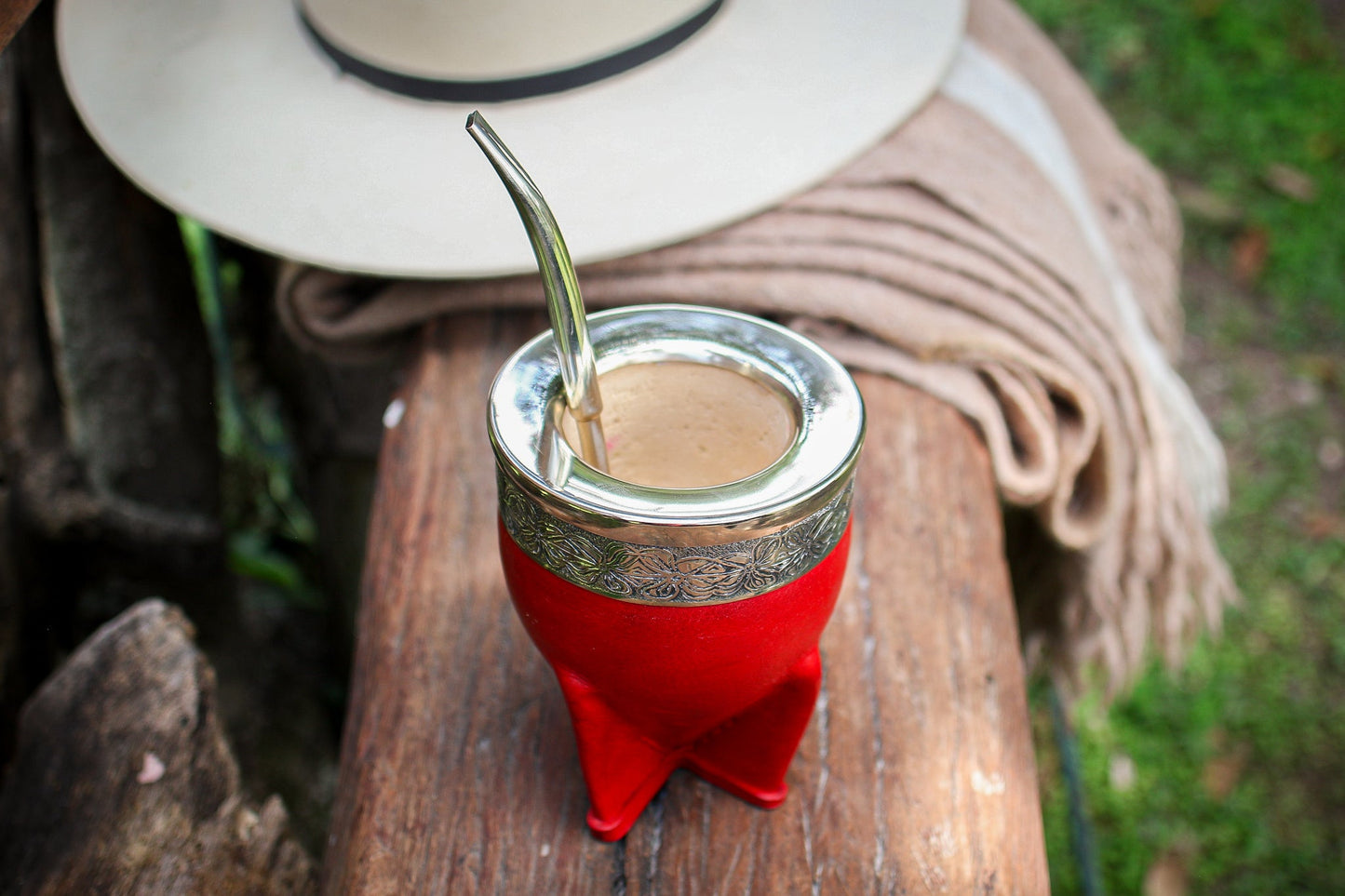 Mate Imperial de Cuero y Alpaca