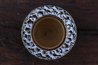 Imperial Cuero Repujado y Alpaca con Logo Bronce