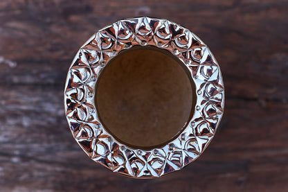 Imperial Cuero Repujado y Alpaca con Logo Bronce
