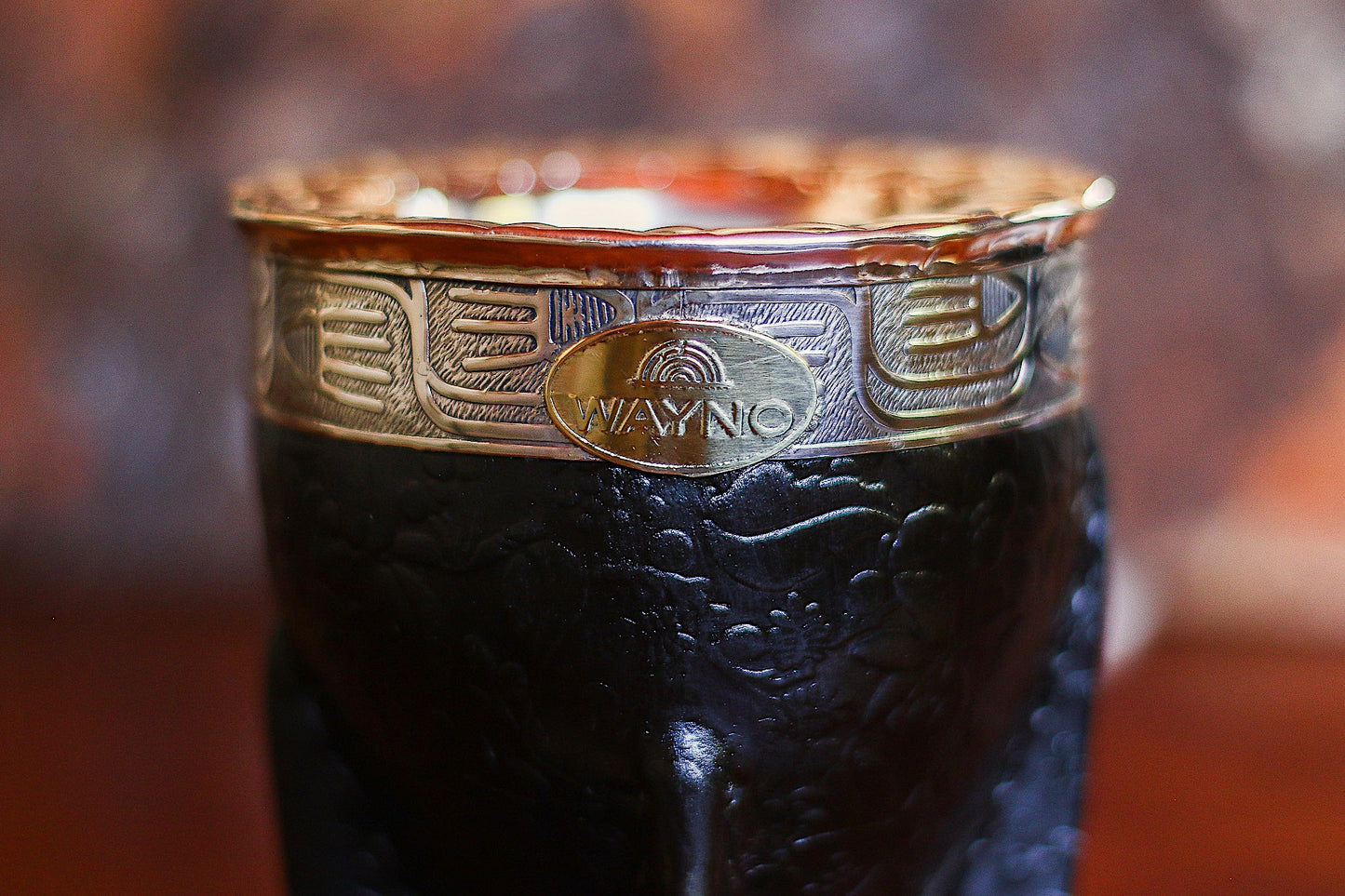 Imperial Cuero Repujado y Alpaca con Logo Bronce