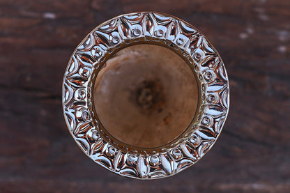 Imperial Cuero Repujado y Alpaca con Logo Bronce