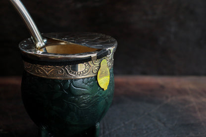 Imperial Cuero y Alpaca con Escudo de Bronce y Matepa