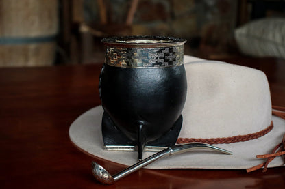 Imperial Cuero y Alpaca con Bombilla