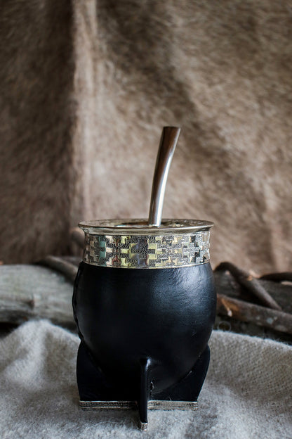 Imperial Cuero y Alpaca con Bombilla