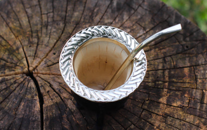 Mate de Cuero y Alpaca