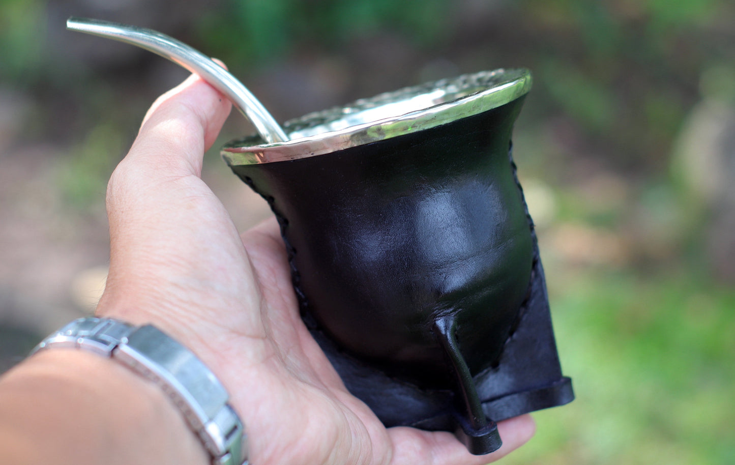 Mate de Cuero y Alpaca